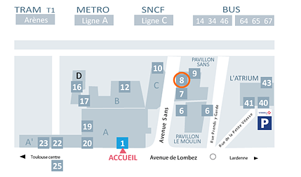 Plan et lignes de transport